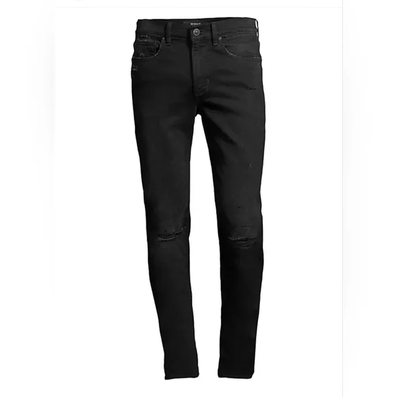 $235 Hudson Jeans Mens Zack Keeper Distressed Ripped Knee Stretch